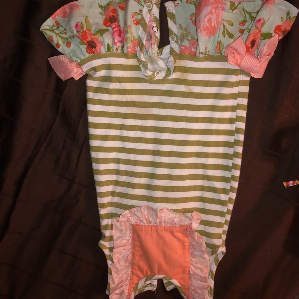 Ric rac and ruffles romper